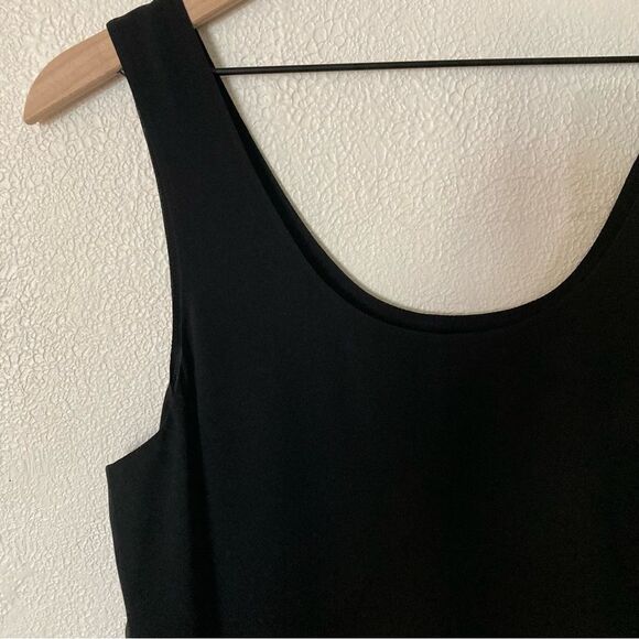 Vince Black Silk Blend Layered Sleeveless Blouse Top Size Large Blouse Tank - Picture 4 of 10